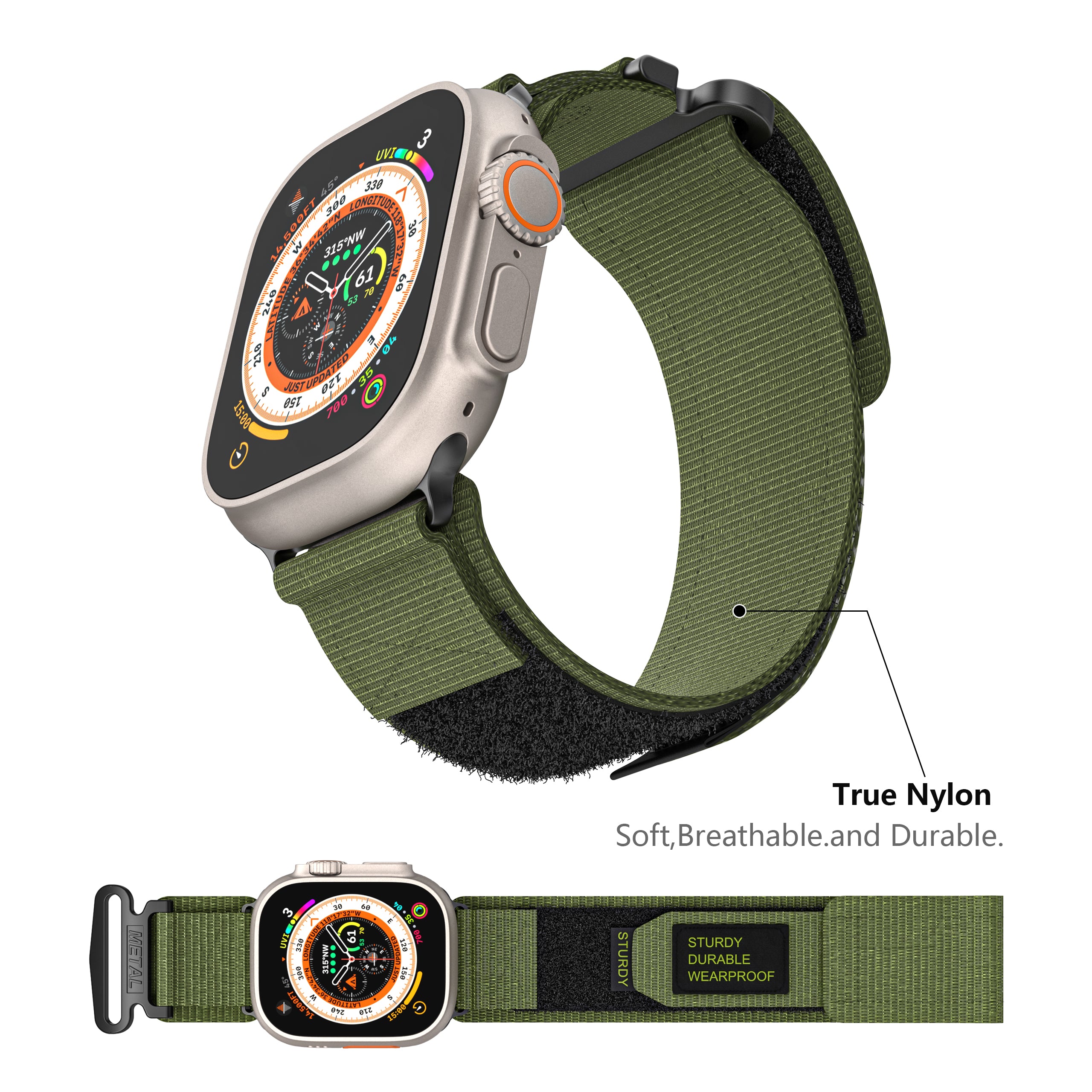 For Apple Watch Series 9 8 7 41mm 6 5 4 SE SE (2020) SE (2023) 40mm 3 2 1 38mm AW Nylon Watch Band Adjustable Sports Wrist Strap For Apple Watch Series 9 8 7 41mm 6 5 4 SE SE (2020) SE (2023) 40mm 3 2 1 38mm AW Nylon Watch Band Adjustable Sports Wrist Strap